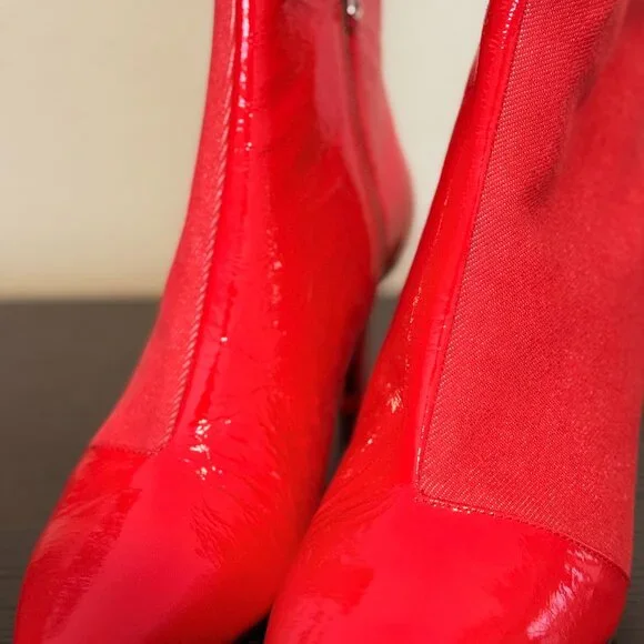 ! NWT Stunning Rag & Bone Red Denim Beha Boot ! - Picture 8 of 8